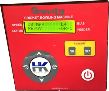 Gravity PRO, Digital display battery powered cricket bowling machine
