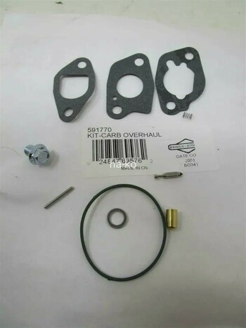 591770 Carburetor Overhaul Kit For Briggs & Stratton 106232, 130G32