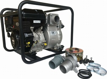Flood water 4" Trash pump with solid handling, briggs and stratton 420cc engine