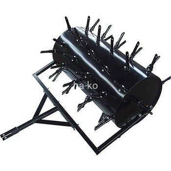 Manual pull push, hollow tines and solid tines lawn aerator