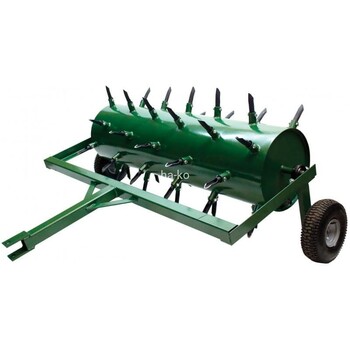 Manual pull push, hollow tines and solid tines lawn aerator